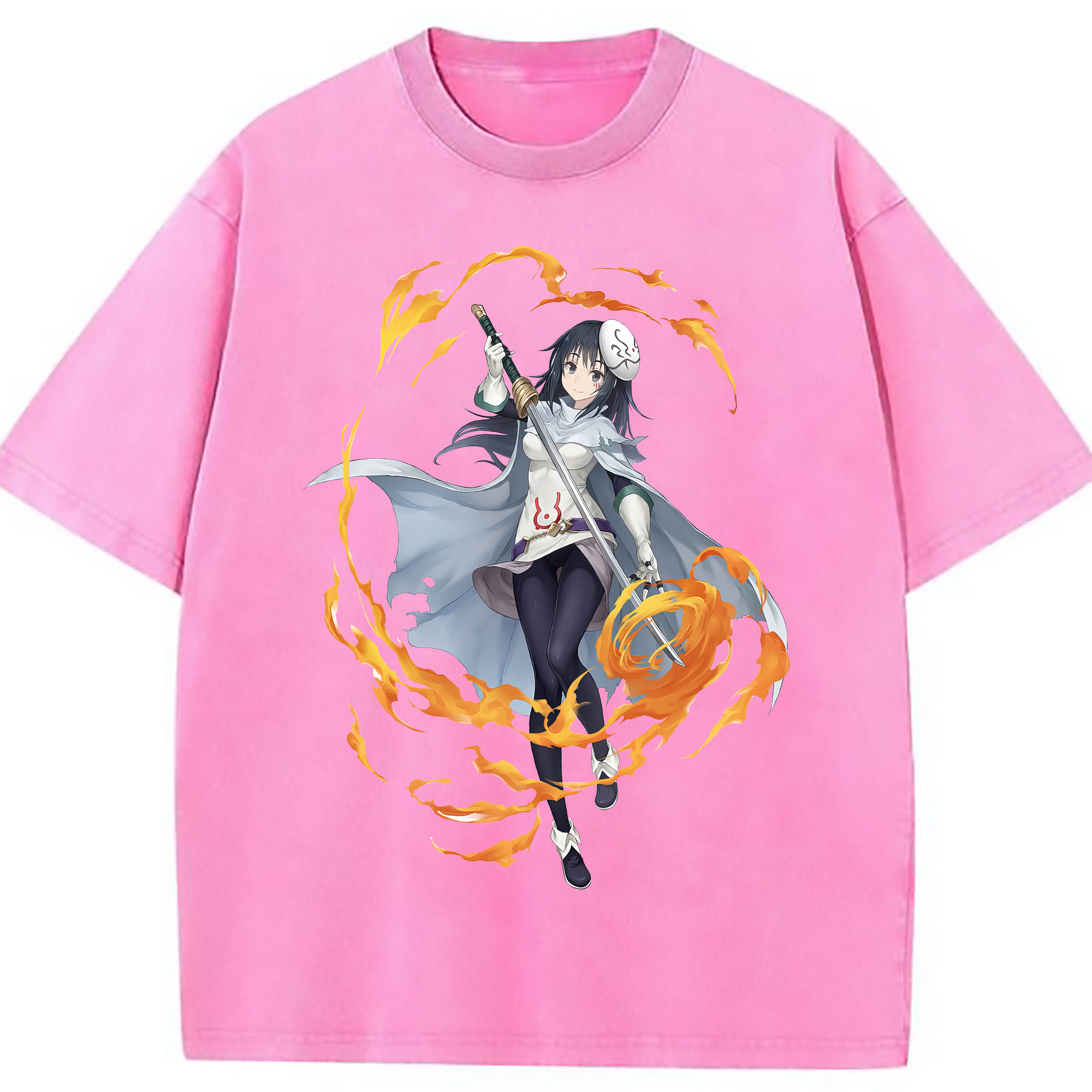 （画像用） 転スラ Regarding Reincarnated to Slime 綿100% ヴィンテージ風 半袖Tシャツ（フロントプリント）